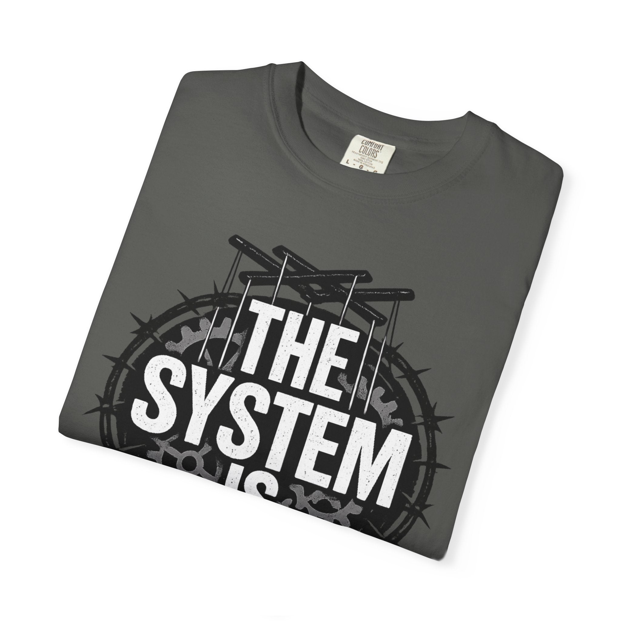 The System Is Rigged T-Shirt — Political Protest Graphic Tee