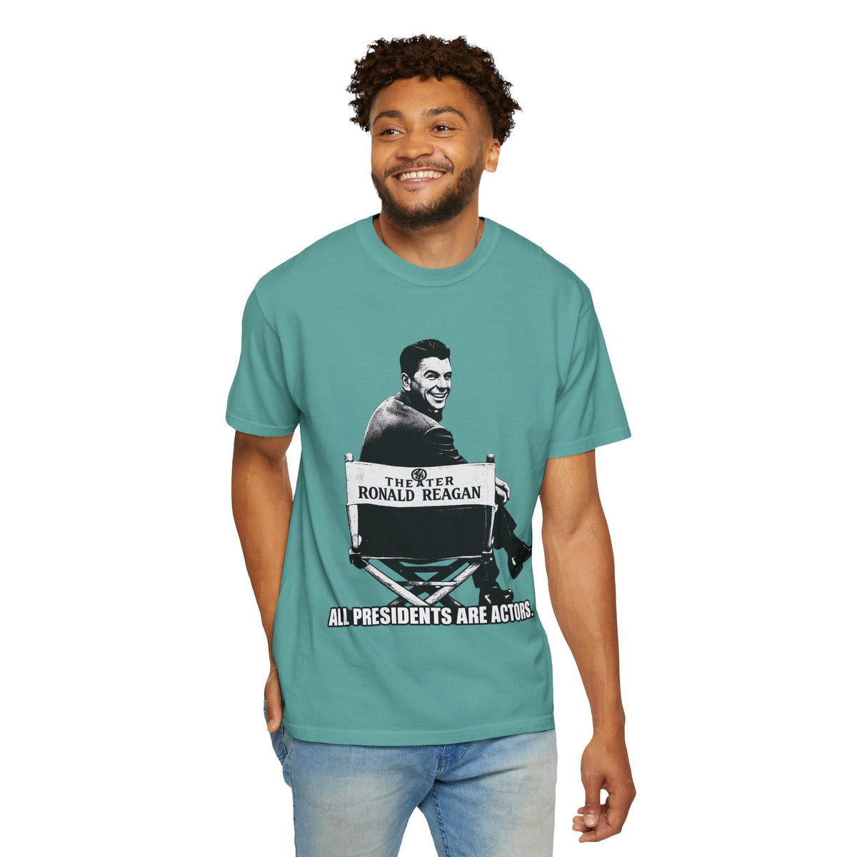 Vintage Political Actor T-Shirt — "All Presidents Are Actors"