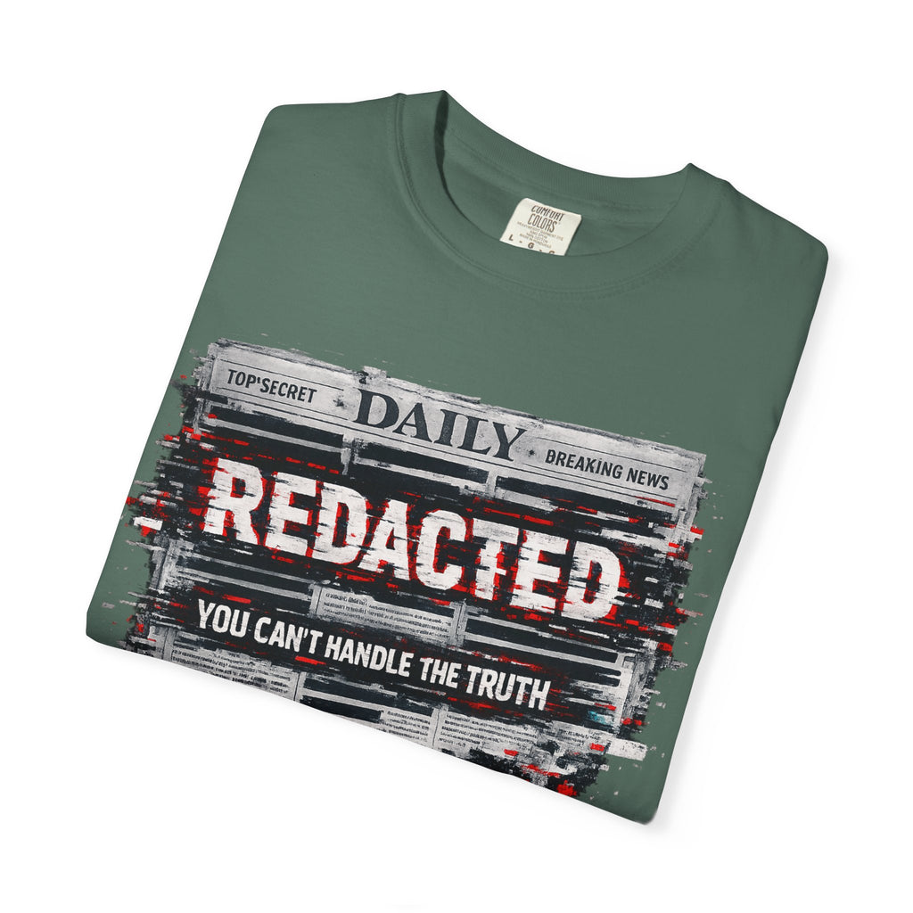 Redacted News Graphic T-Shirt — "REDACTED: You Can't Handle the Truth"