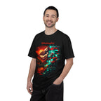 Graphic T-Shirt — "Glitching Out" Mountain Sunset Pixel Art