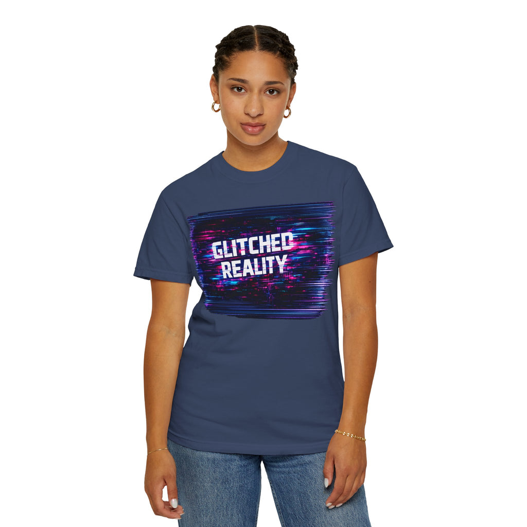 Glitched Reality V2 T‑Shirt — Retro Cyberpunk Digital Distortion Tee