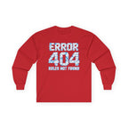 Error 404 Rules Not Found Long Sleeve Tee