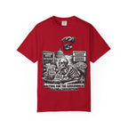 Graphic Tee — "Waiting for the Government to End Corruption" Political Skeletal Design