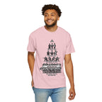 T-Shirt — Hierarchy of Power Graphic Tee ("We Rule You / We Fool You / We Shoot At You / We Eat For You / We Work For All / We Feed All")