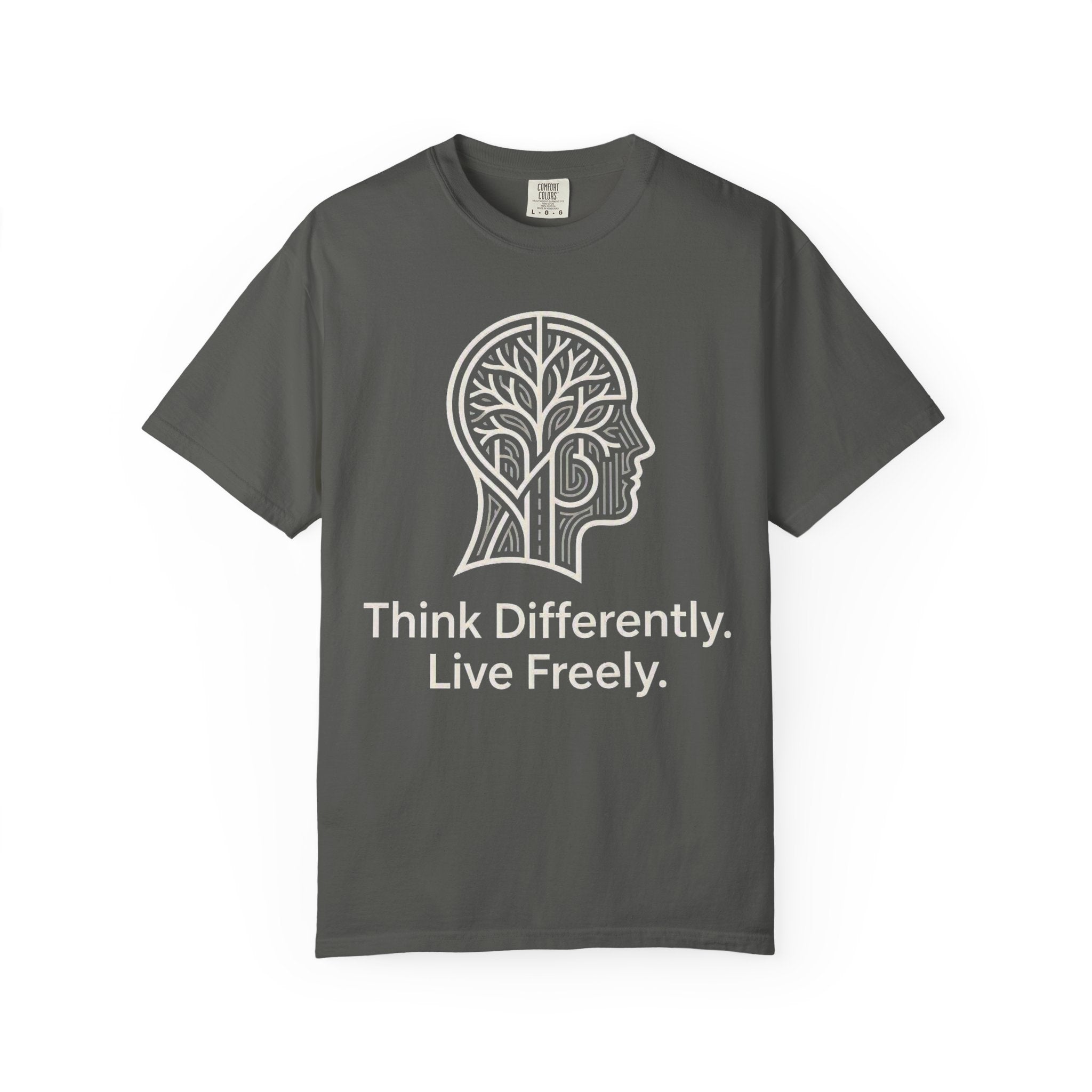 Think Differently Live Freely T-Shirt — Inspirational Mindset Graphic Tee