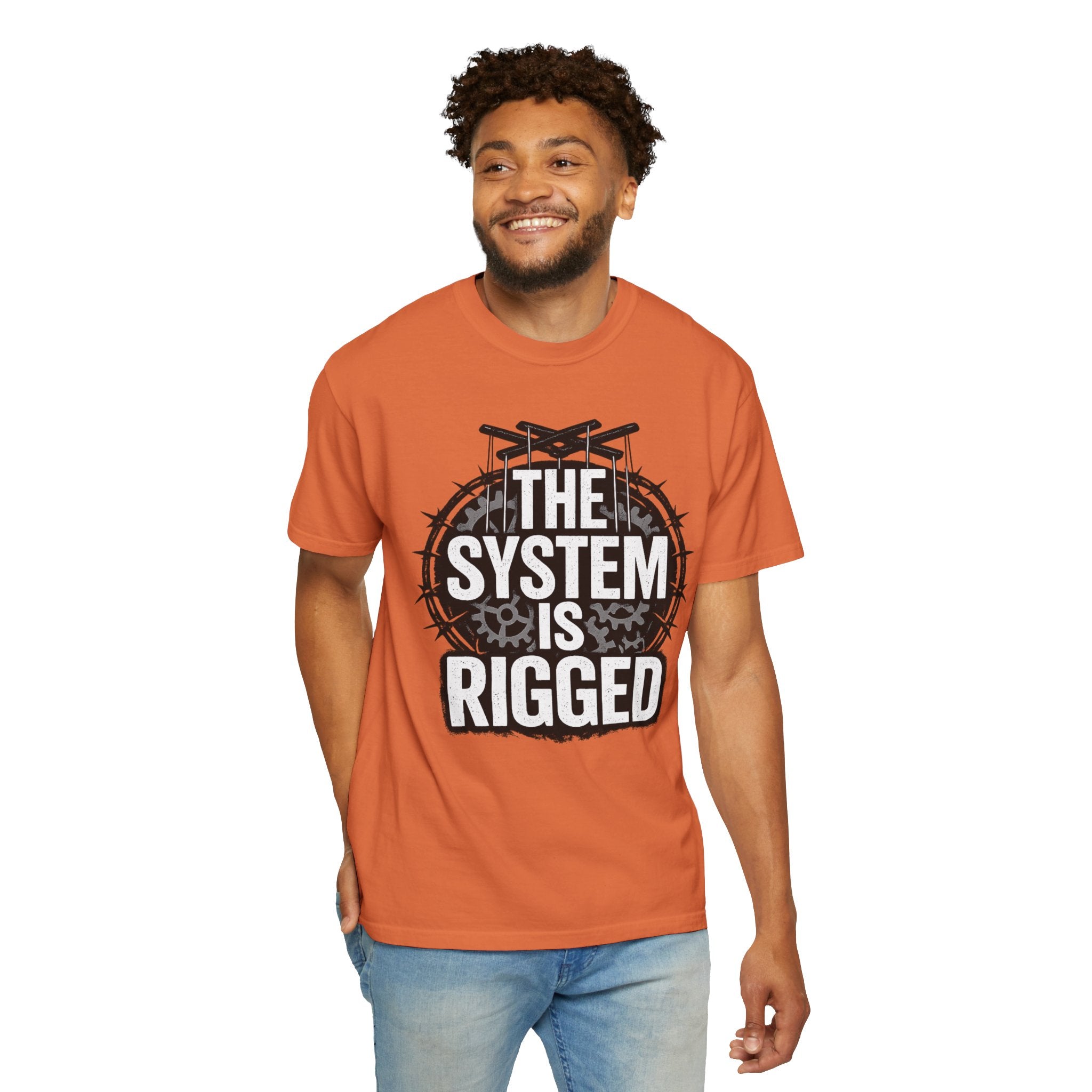 The System Is Rigged T-Shirt — Political Protest Graphic Tee