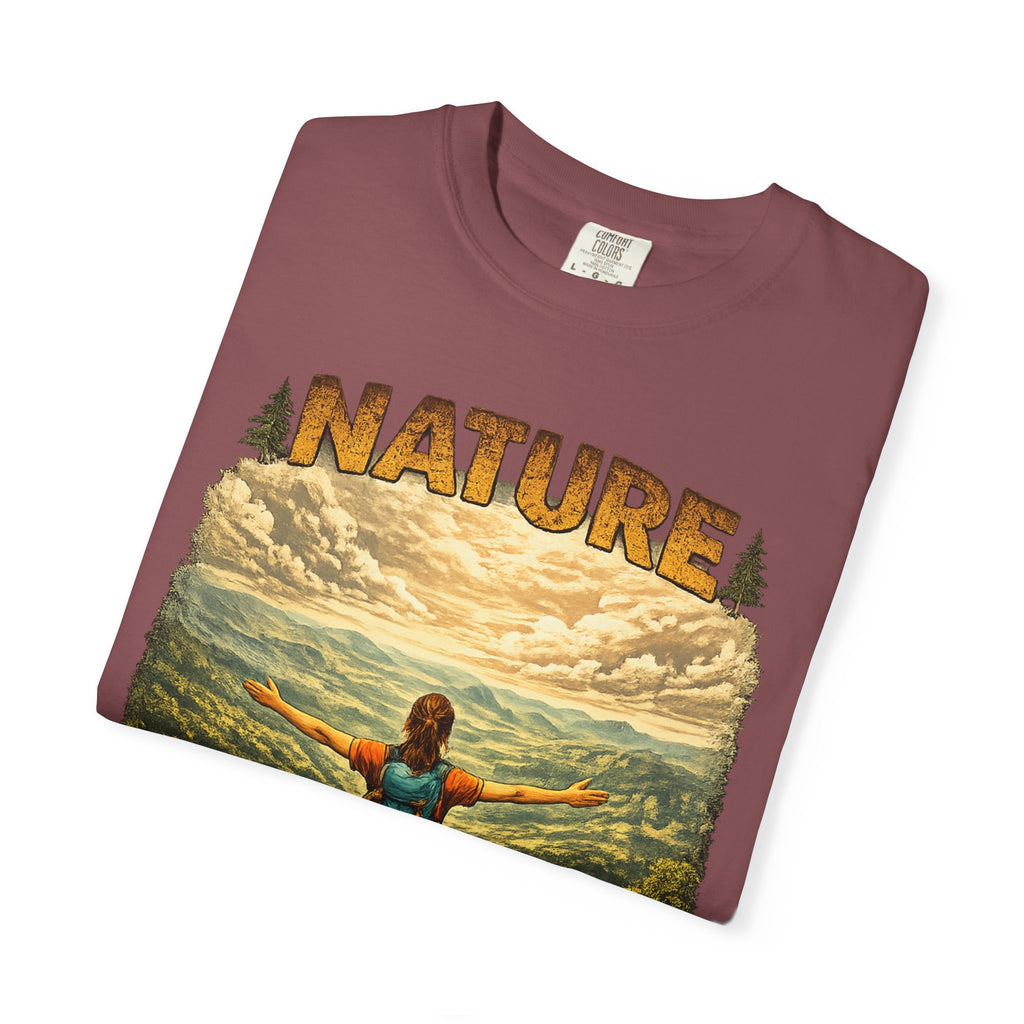 Nature Cheaper Than Therapy T-Shirt — Hiking Outdoors Graphic Tee