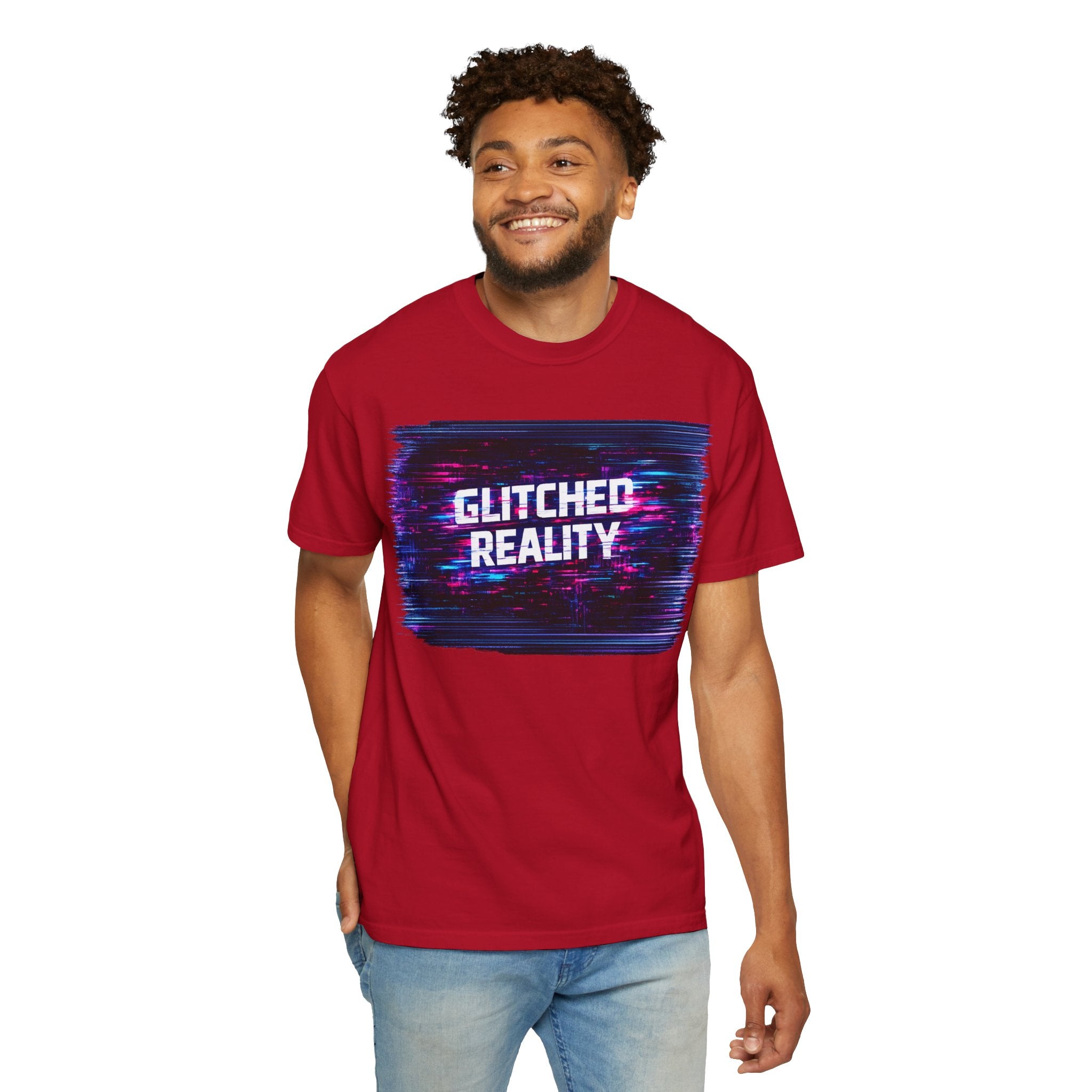 Glitched Reality V2 T‑Shirt — Retro Cyberpunk Digital Distortion Tee