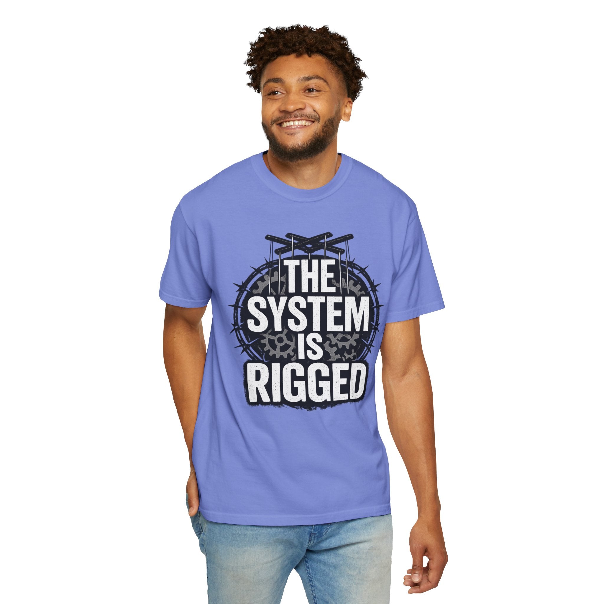 The System Is Rigged T-Shirt — Political Protest Graphic Tee