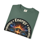 Energy & Vibration T-Shirt — "Frequency is Life" Spiritual Graphic Tee