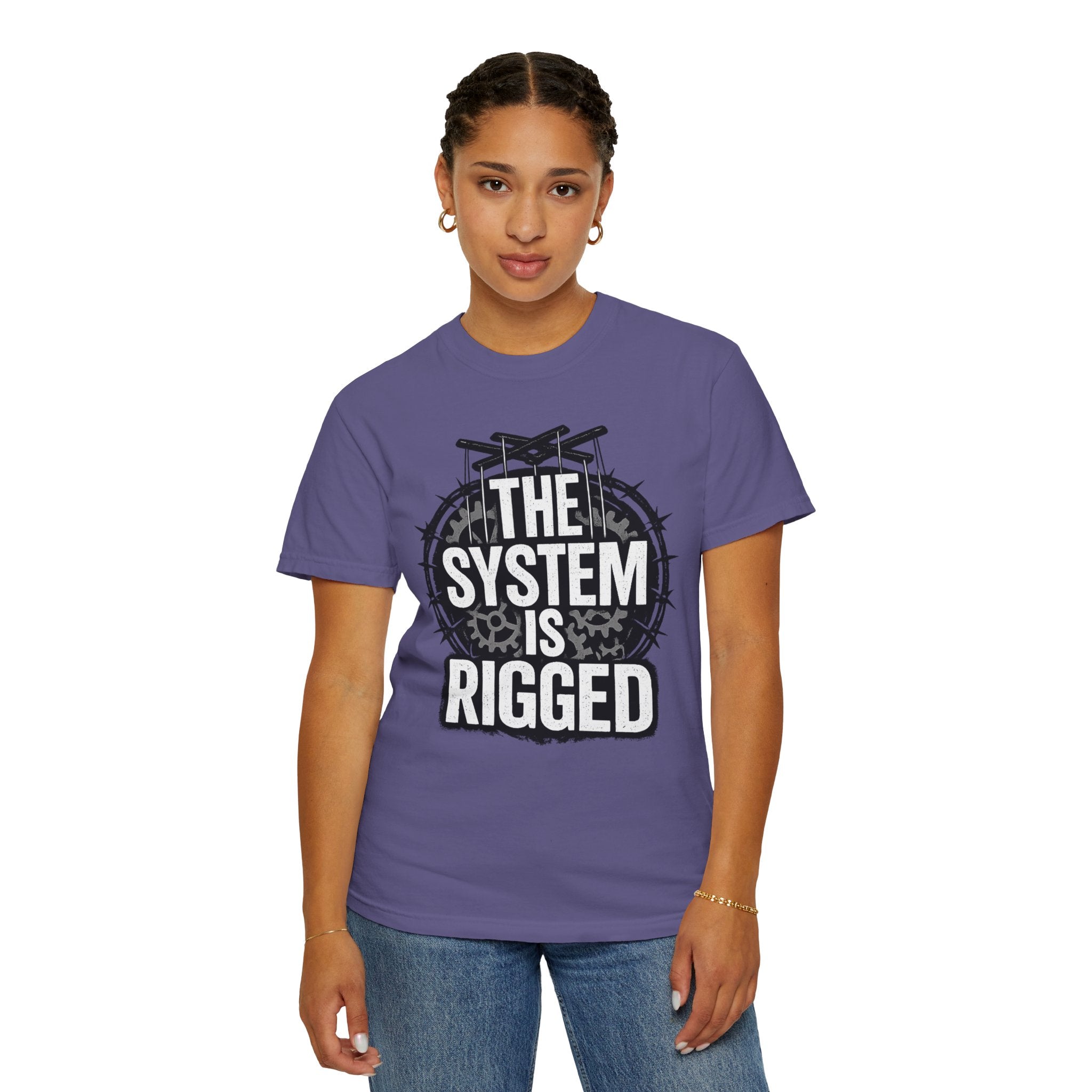 The System Is Rigged T-Shirt — Political Protest Graphic Tee