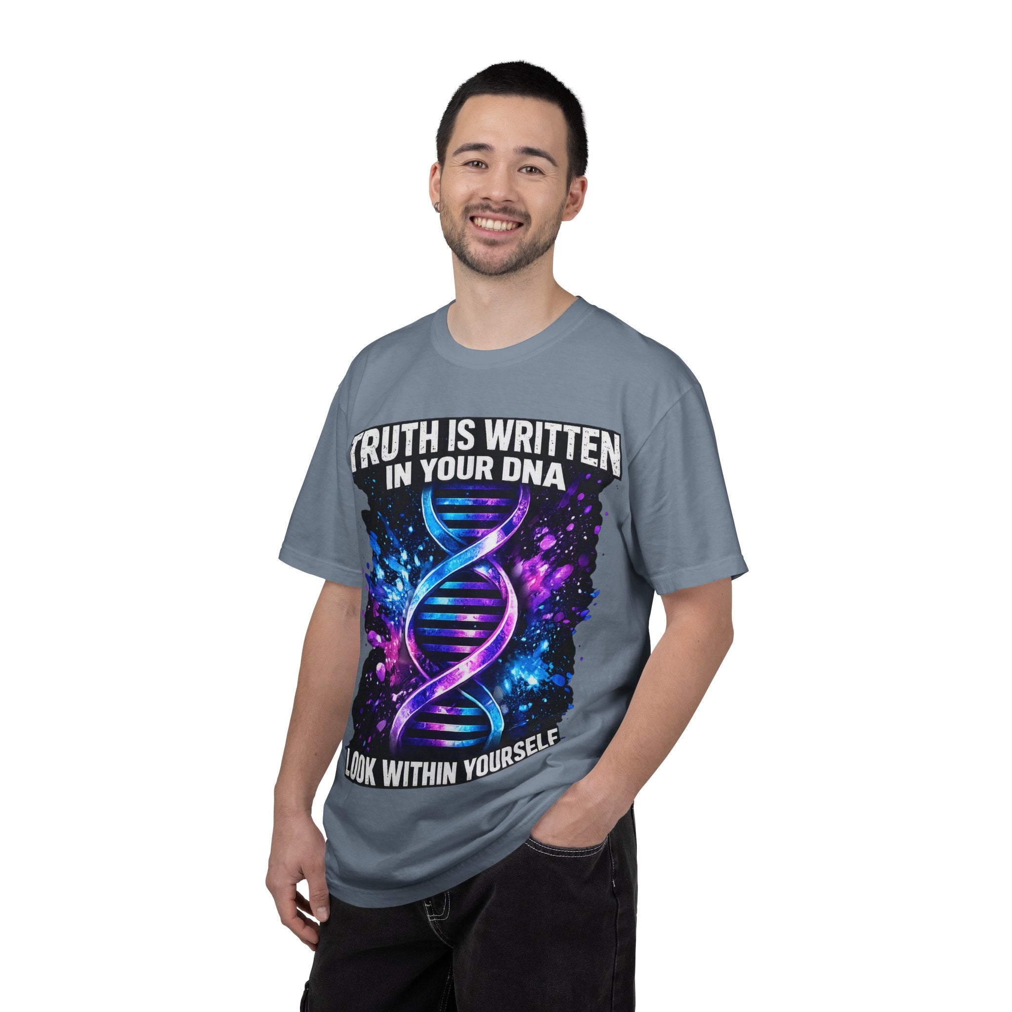 DNA Graphic T-Shirt — "Truth Is Written In Your DNA" Inspirational Science Tee
