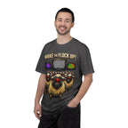 Wake the Flock Up! V3 Hypnotic Sheep Novelty Graphic T-Shirt