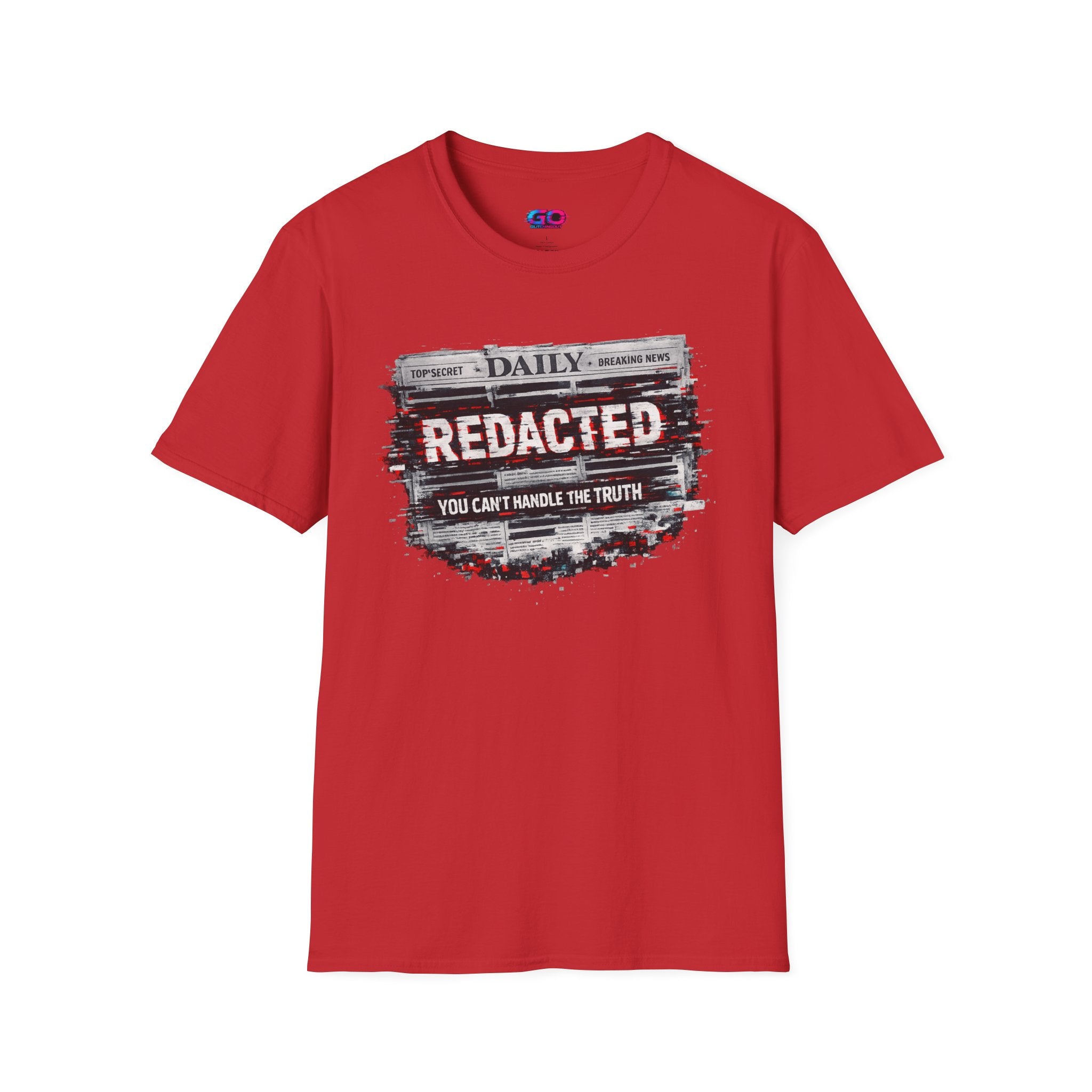 Redacted News Graphic T-Shirt — "REDACTED: You Can't Handle the Truth"