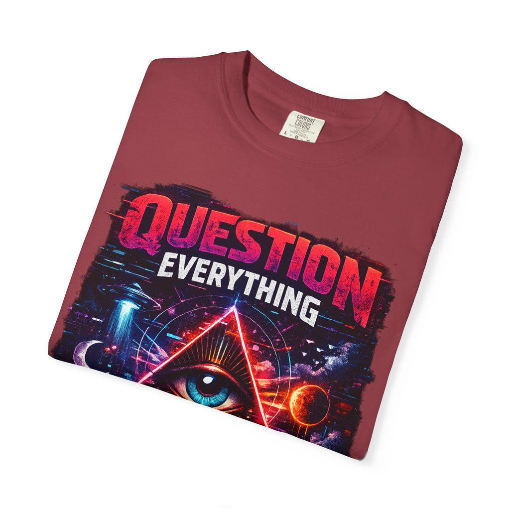 Question Everything T-Shirt — Mystical All-Seeing Eye Graphic Tee