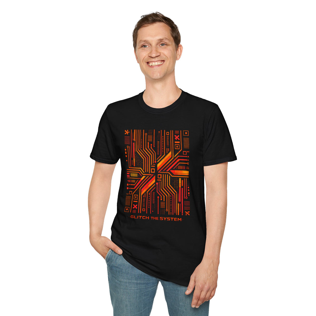 Glitch The System V2 Graphic T-Shirt