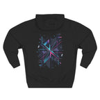 Glitch Geometric Hoodie — "Glitching Out" Graphic Fleece Pullover
