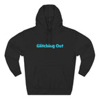 Retro Vaporwave Geometric Graphic ‘Glitching Out’ Fleece Hoodie