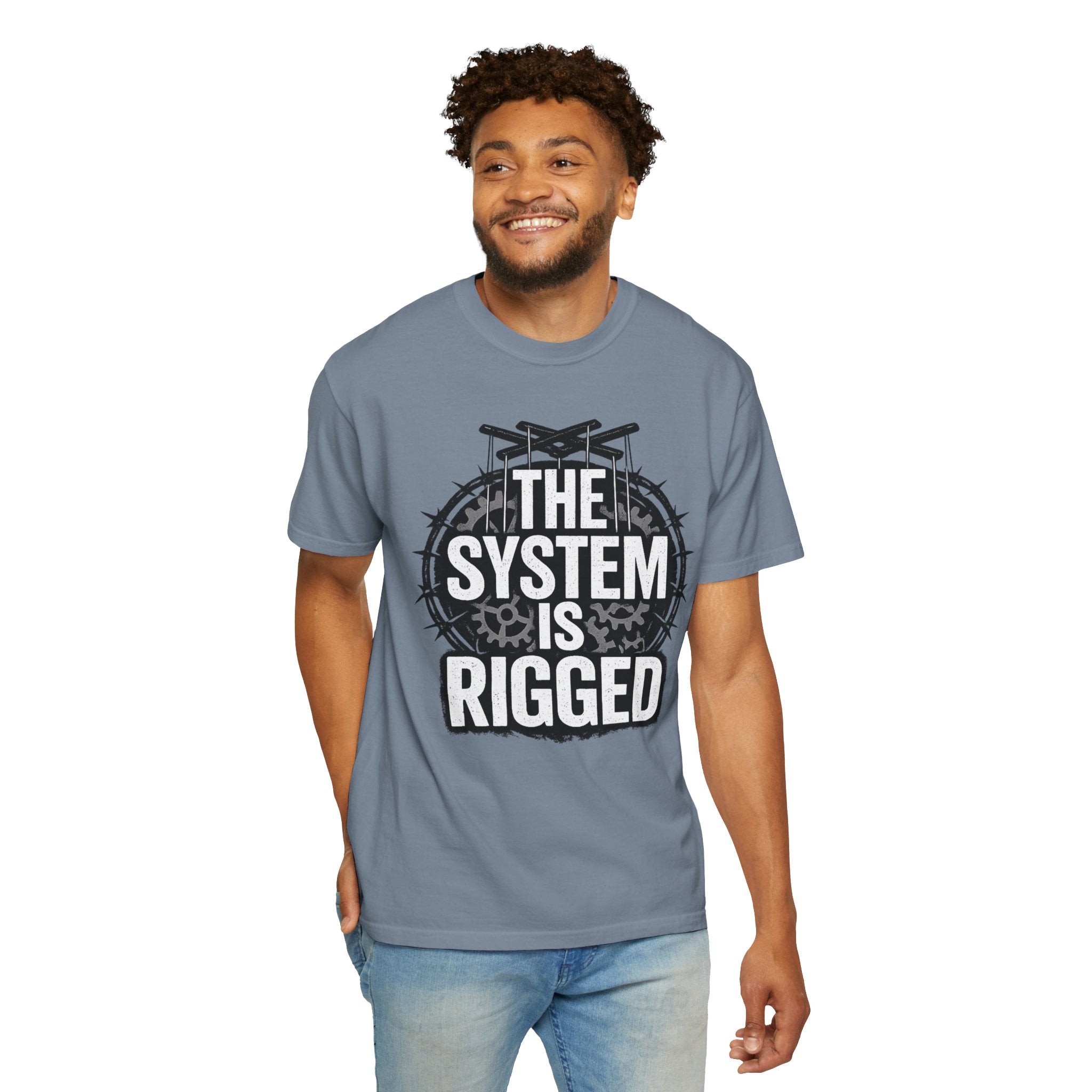 The System Is Rigged T-Shirt — Political Protest Graphic Tee