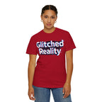 Glitched Reality T‑Shirt — Retro Glitch Graphic Tee with "Glitched Reality" Text