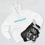 Retro Vaporwave Geometric Graphic ‘Glitching Out’ Fleece Hoodie