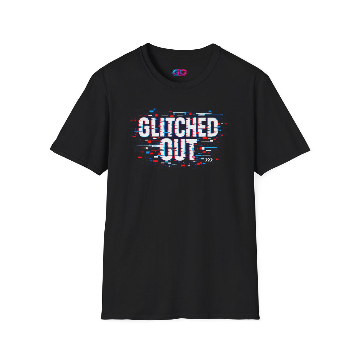 Glitched Out T-Shirt — Retro Glitch Graphic Tee