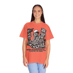 Skeptical Skeleton 'Waiting for Mainstream Media to Report the Truth' T-Shirt