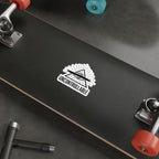 Uncontrollable Eye Pyramid Die-Cut Sticker — Bold Red Slash Illuminati-Inspired Decal