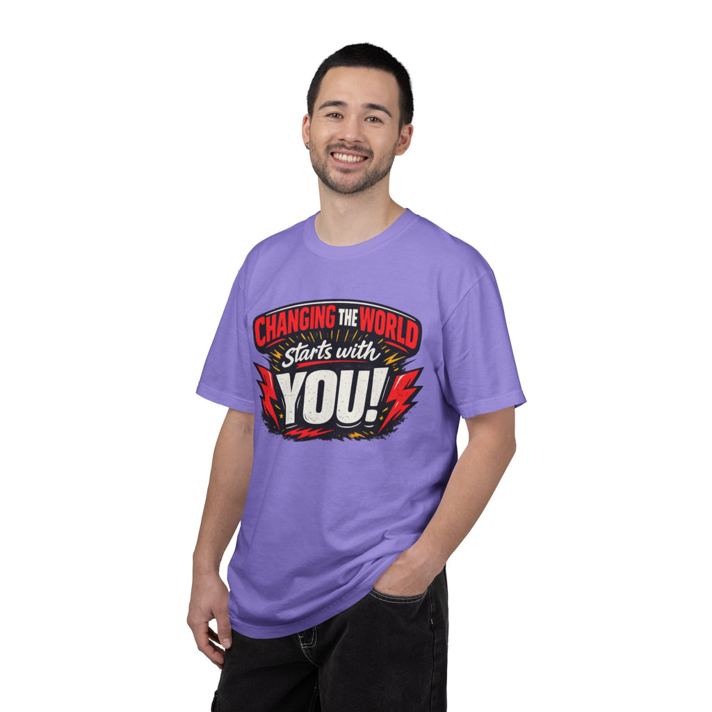 "Changing the World Starts with You" Motivational T-shirt