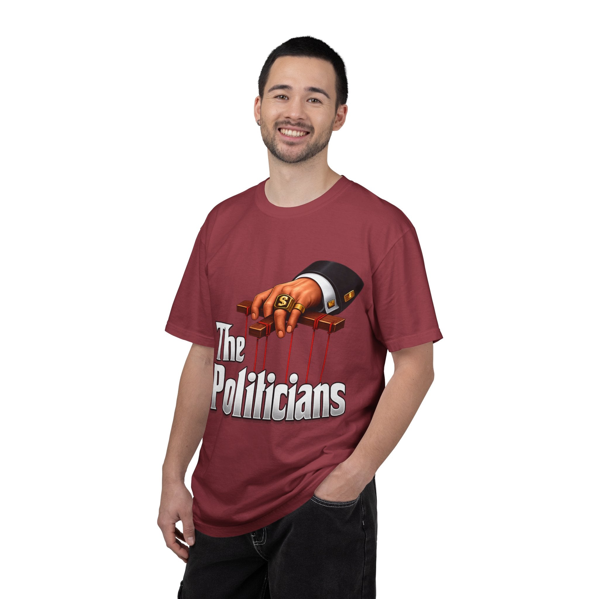 The Politicians T-Shirt — Puppet Master Hand & Money Political Satire Tee