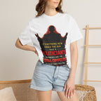 Political Quote T-Shirt — "A Politician's Promises Are the Total Opposite" Graphic Tee
