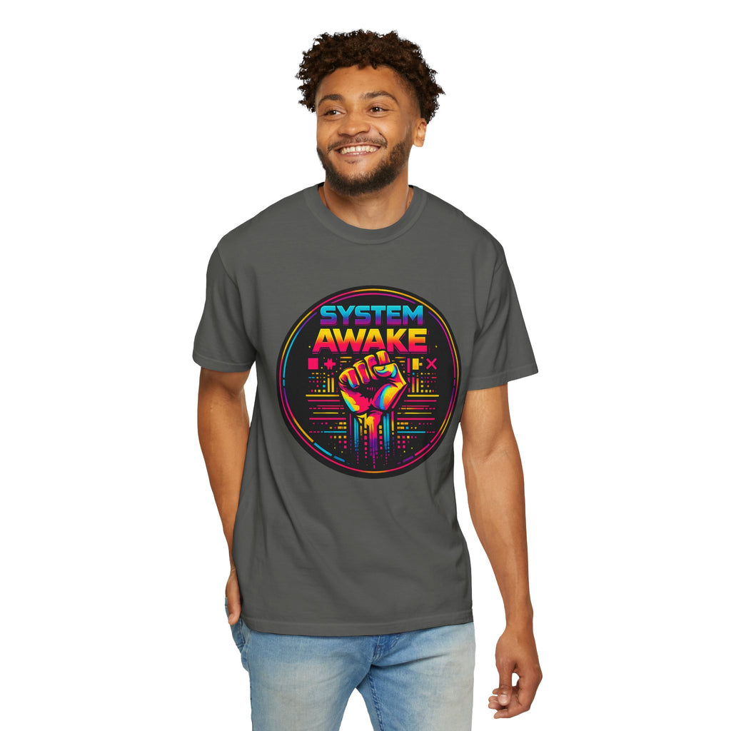 System Awake Retro Fist T-Shirt