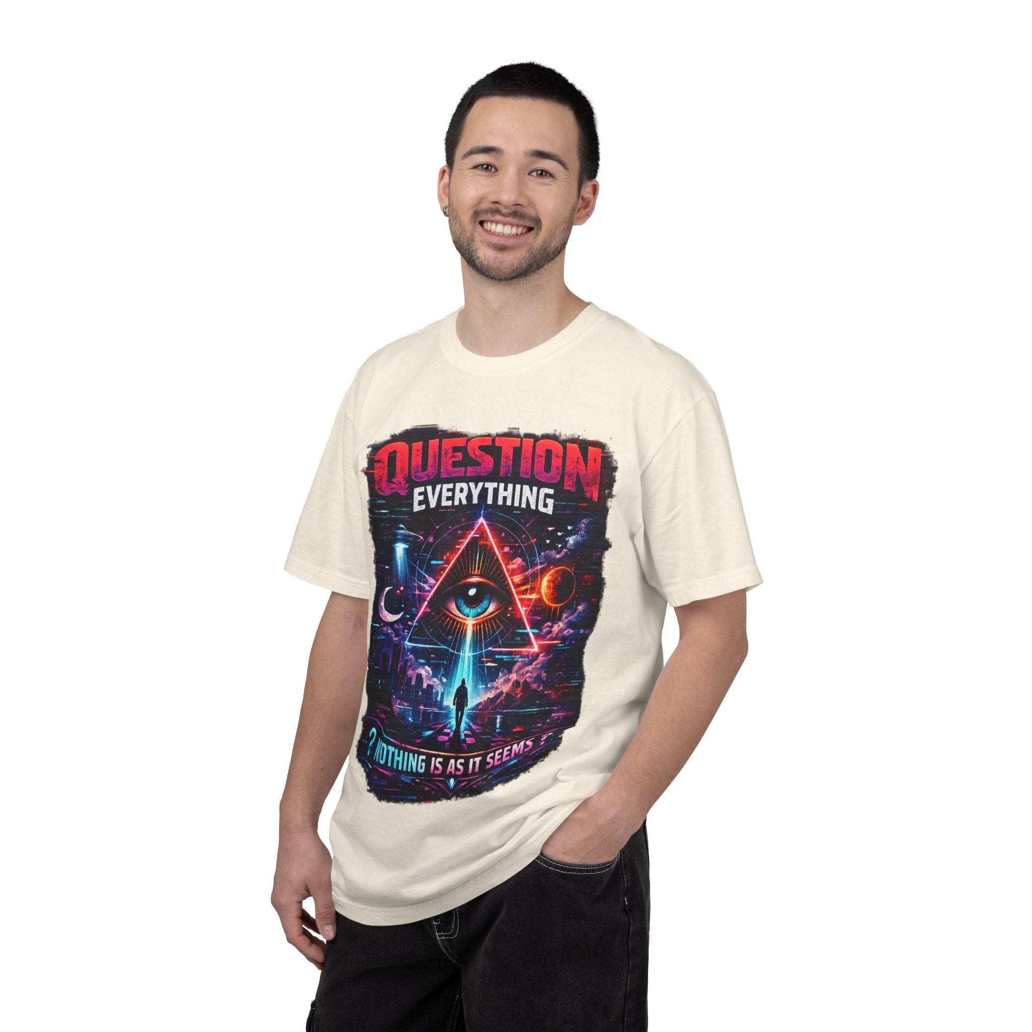 Question Everything T-Shirt — Mystical All-Seeing Eye Graphic Tee