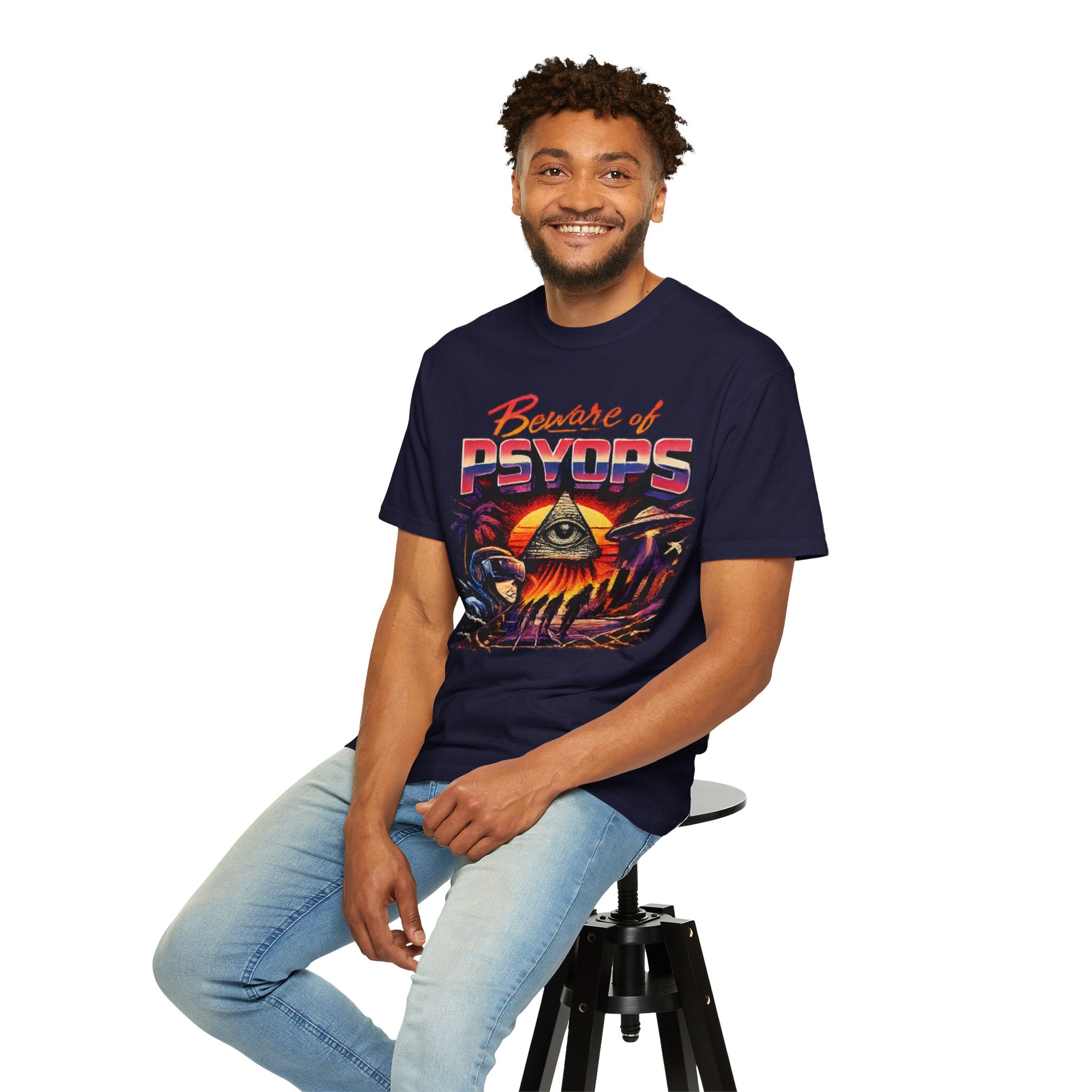 Beware of Psyops — Vintage Graphic T-Shirt