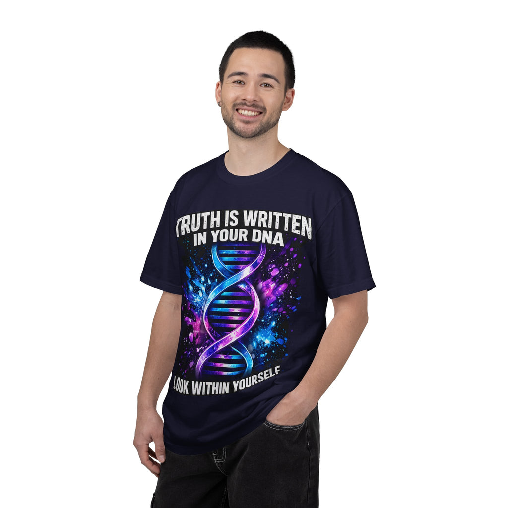 DNA Graphic T-Shirt — "Truth Is Written In Your DNA" Inspirational Science Tee