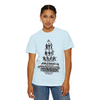 T-Shirt — Hierarchy of Power Graphic Tee ("We Rule You / We Fool You / We Shoot At You / We Eat For You / We Work For All / We Feed All")