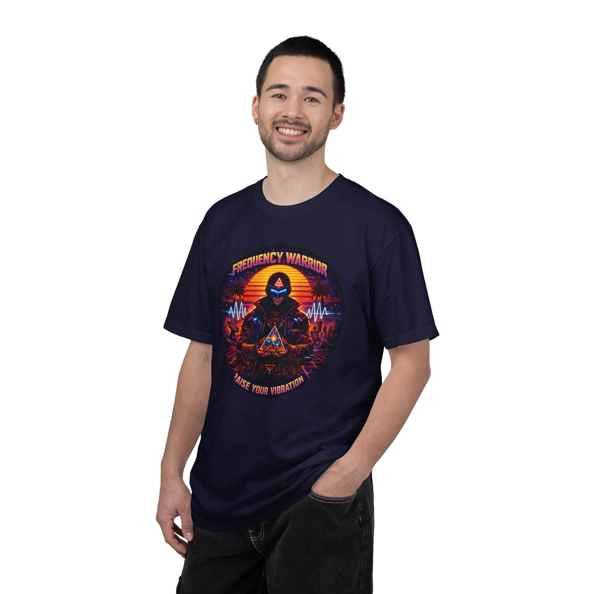 Frequency Warrior — Raise Your Vibration Graphic T-Shirt