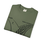 Truth vs. Crowd Graphic T-Shirt — "When it doesn't feel right, go left."