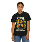 Vintage 'A Toast to All the Free Thinkers' Graphic T-Shirt