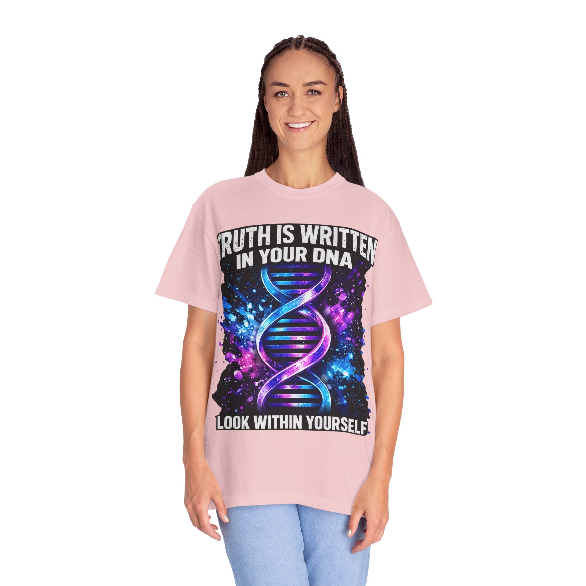 DNA Graphic T-Shirt — "Truth Is Written In Your DNA" Inspirational Science Tee
