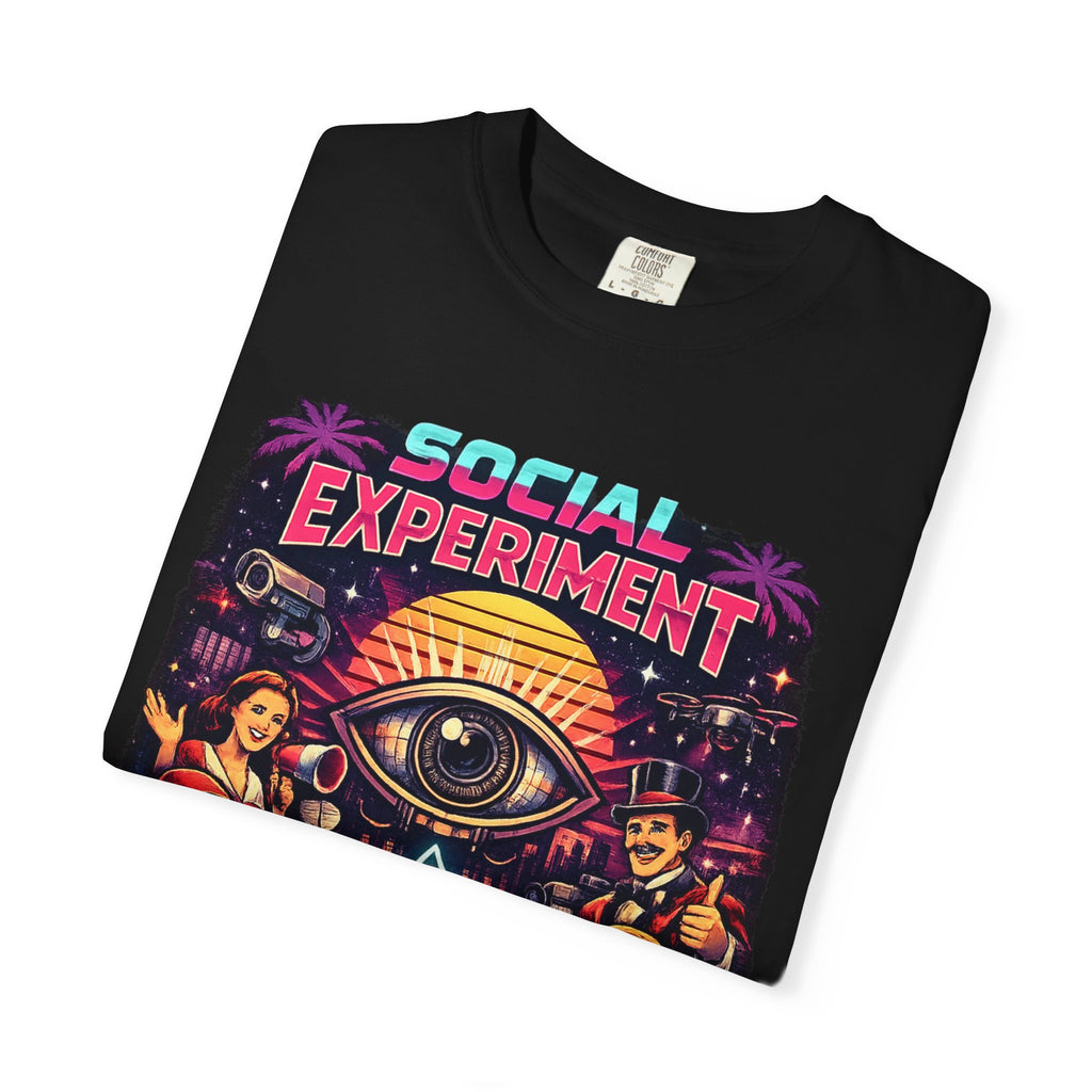 Social Experiment V2 T-Shirt — Retro All-Seeing Eye Graphic Tee
