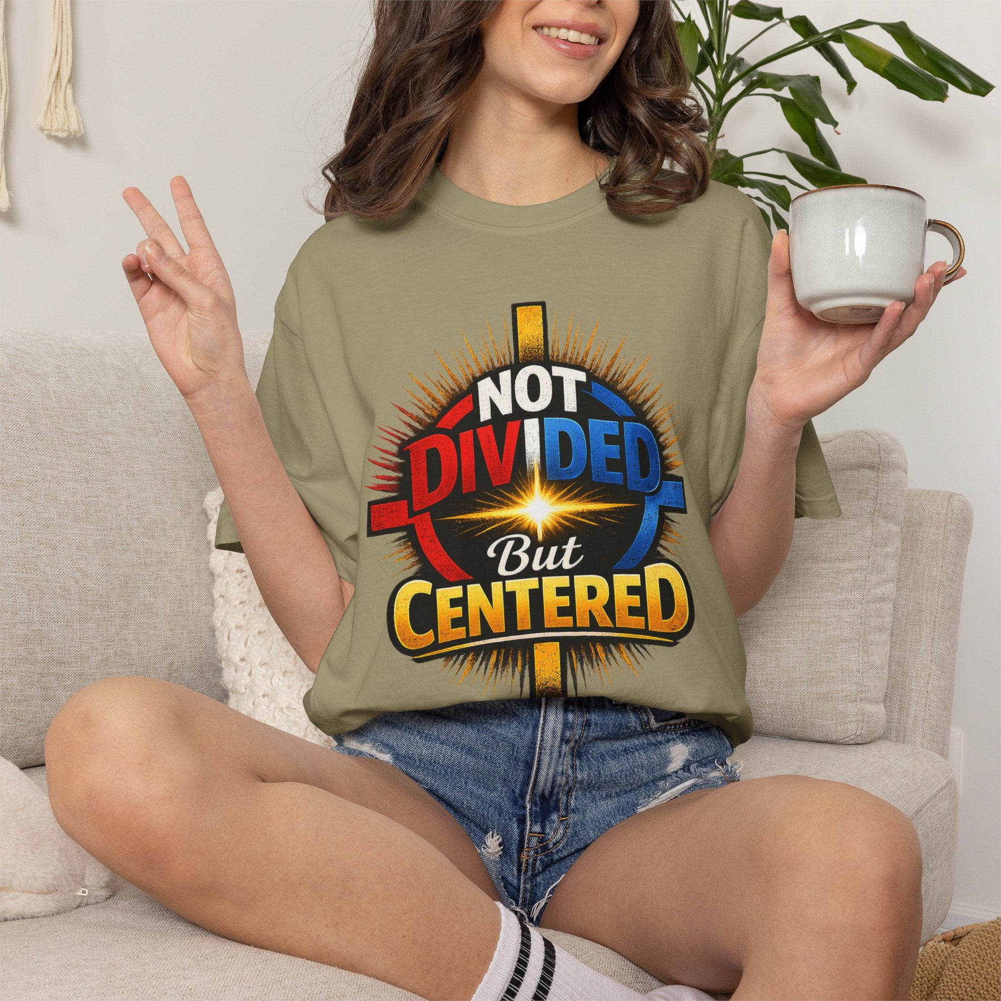 Centered Not Divided Graphic T-Shirt