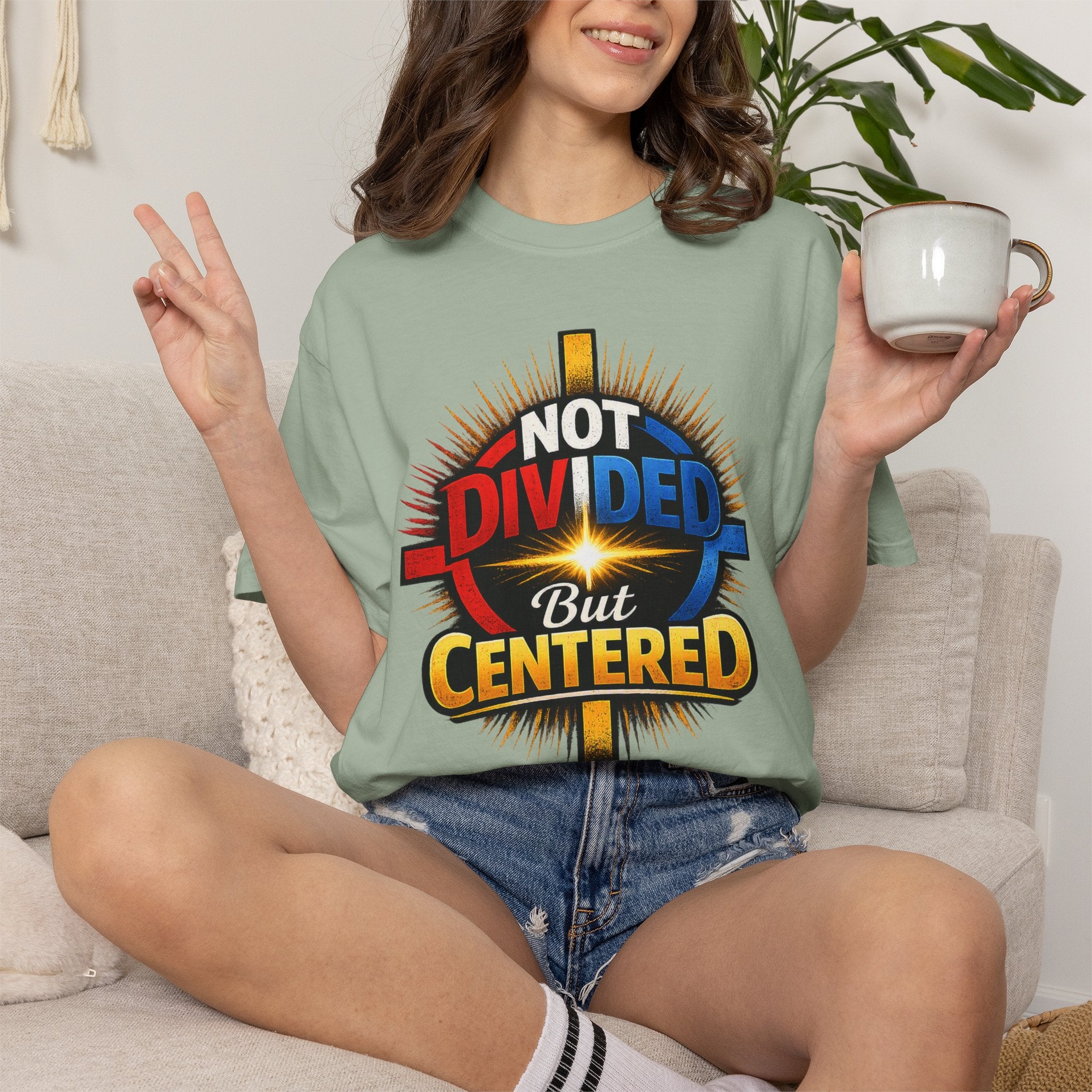 Centered Not Divided Graphic T-Shirt
