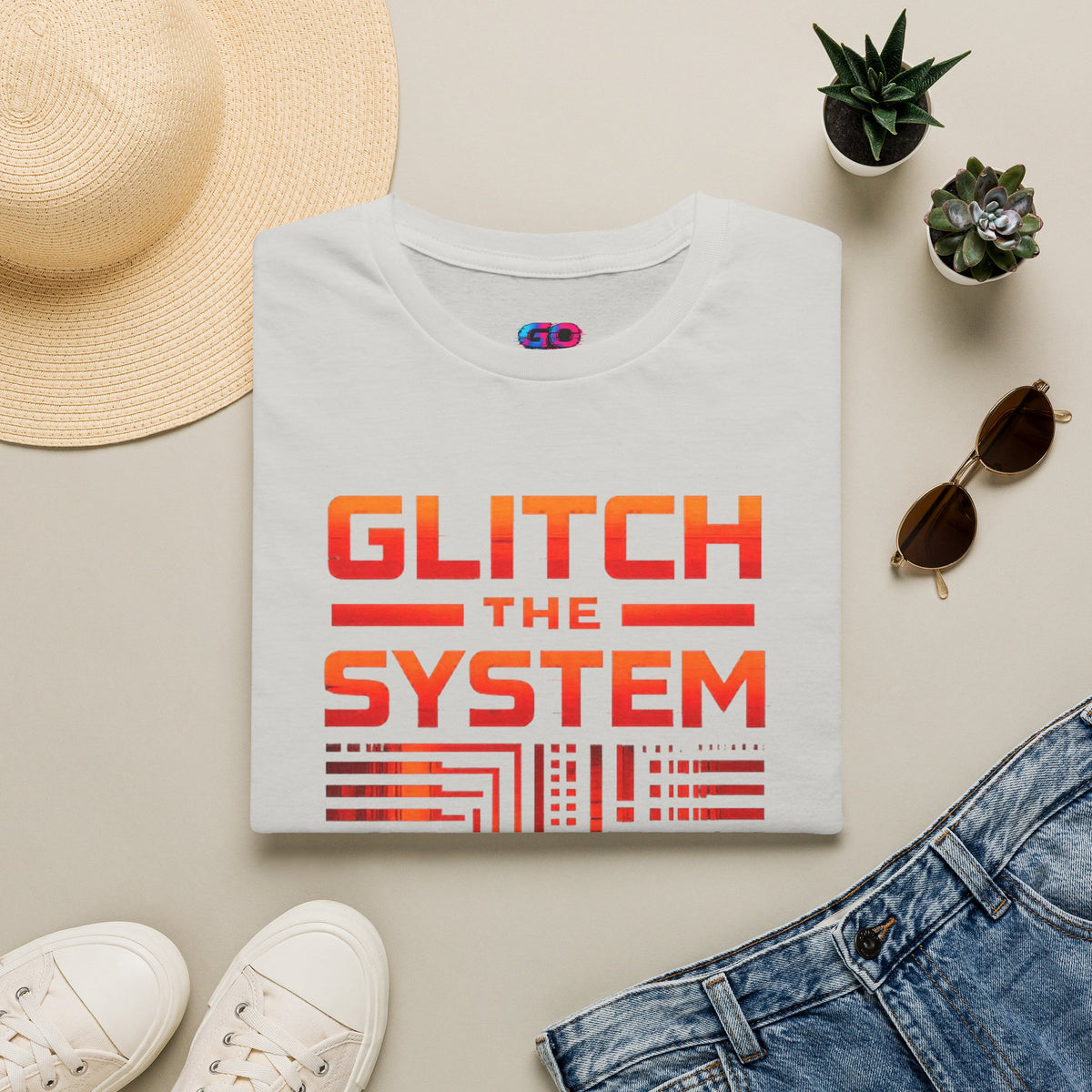 Glitch the System V4 T-Shirt — Retro Circuit Tech Graphic Tee