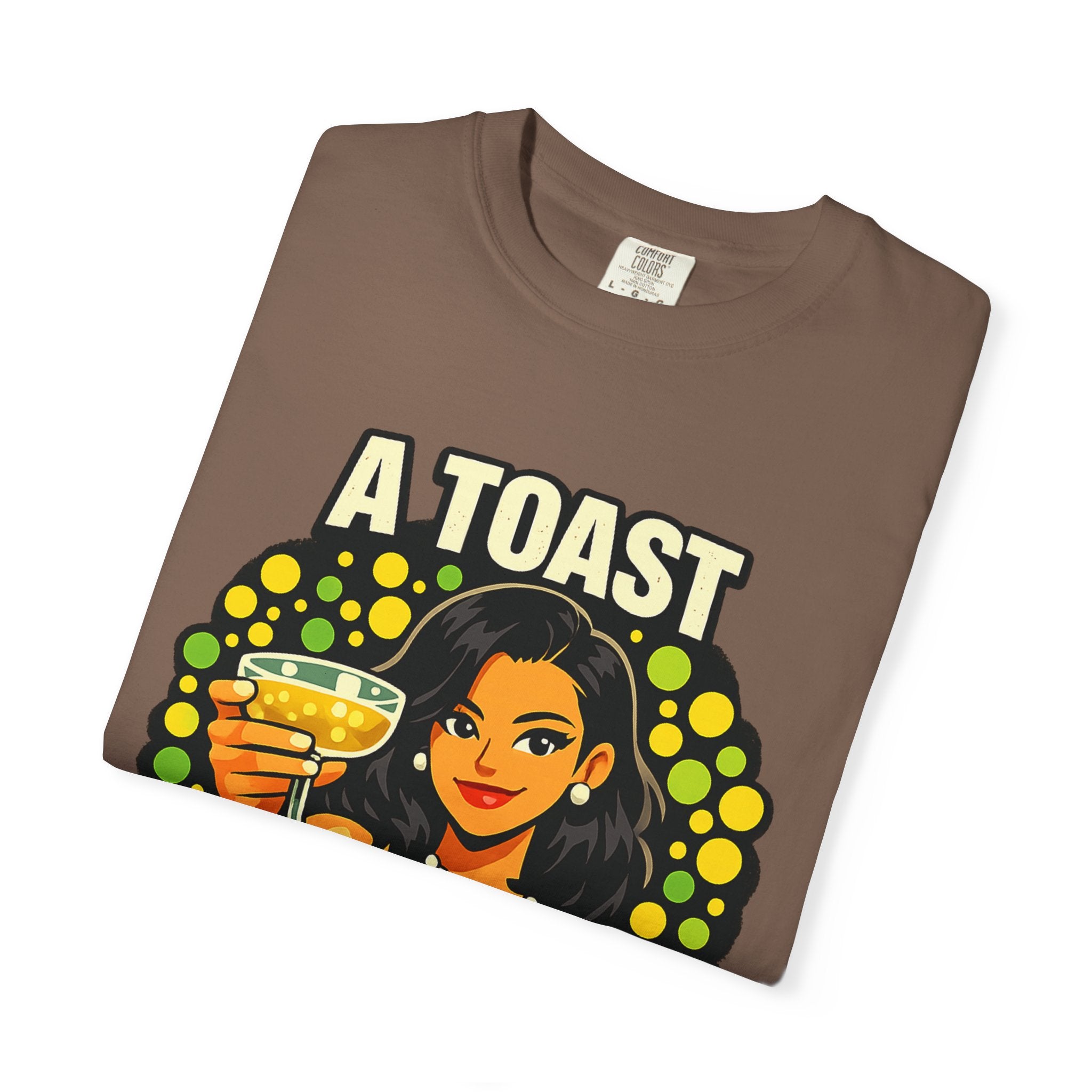 Vintage 'A Toast to All the Free Thinkers' Graphic T-Shirt