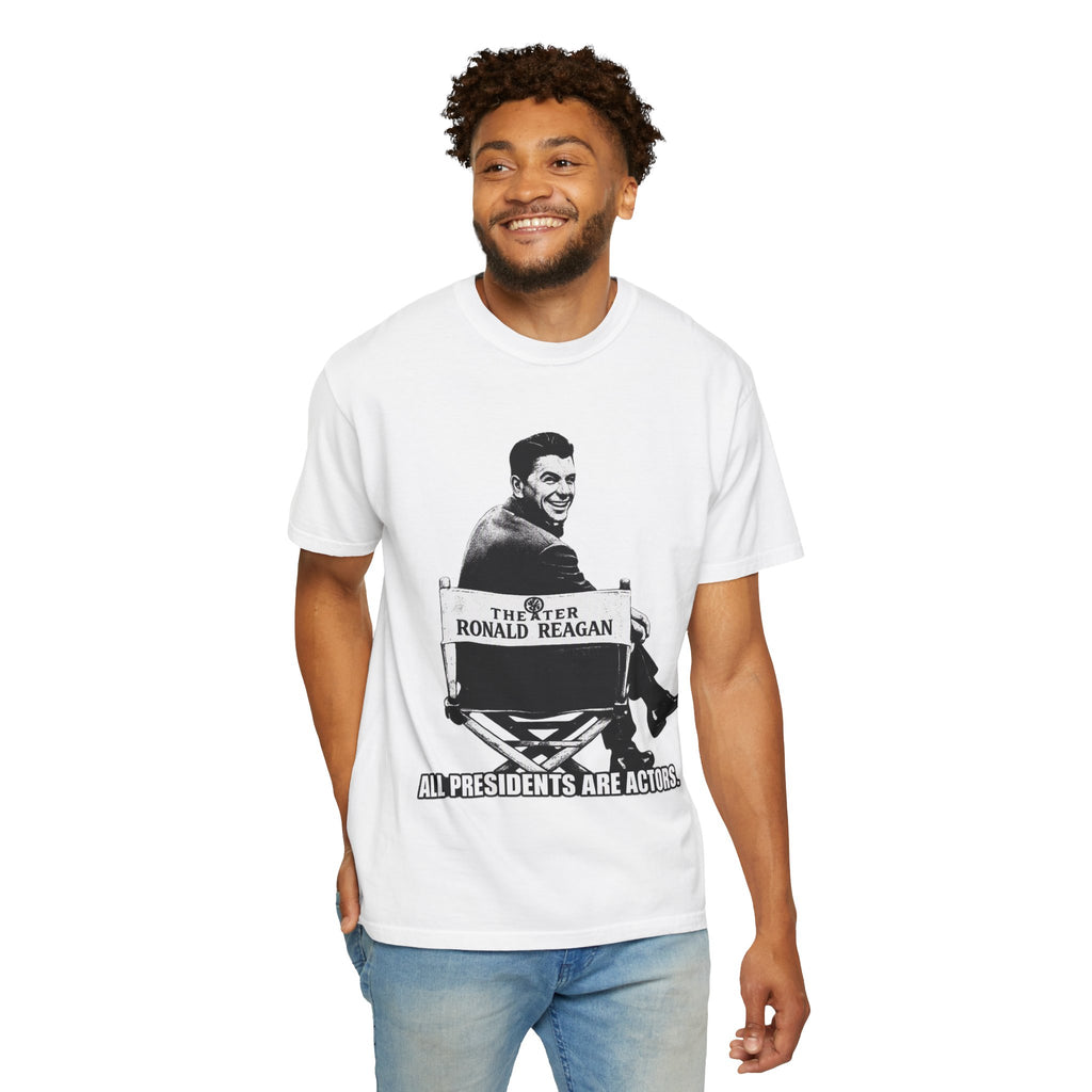 Vintage Political Actor T-Shirt — "All Presidents Are Actors"
