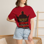 Political Quote T-Shirt — "A Politician's Promises Are the Total Opposite" Graphic Tee
