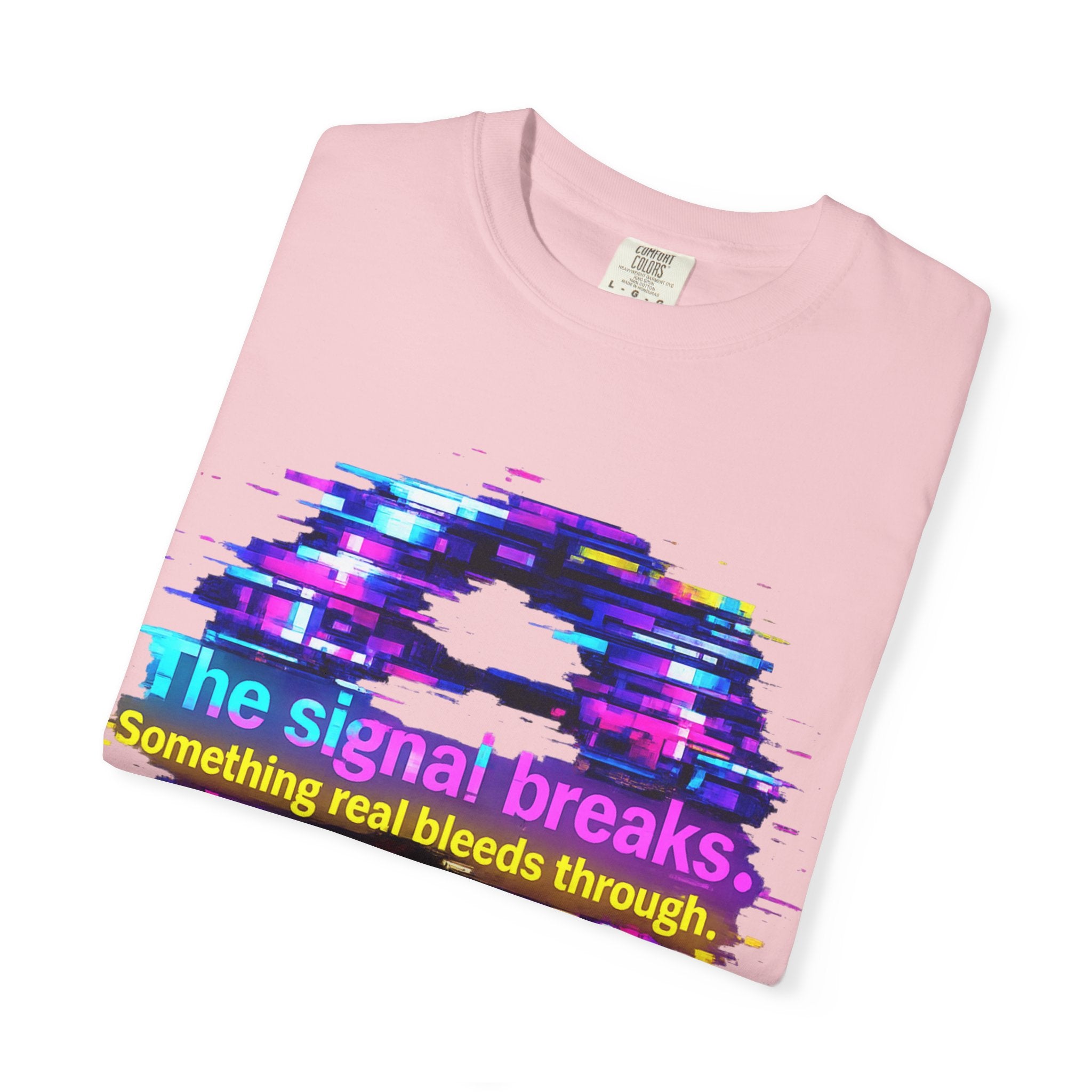 Glitch Circle T‑Shirt — "The Signal Breaks" Retro Cyberpunk Tee