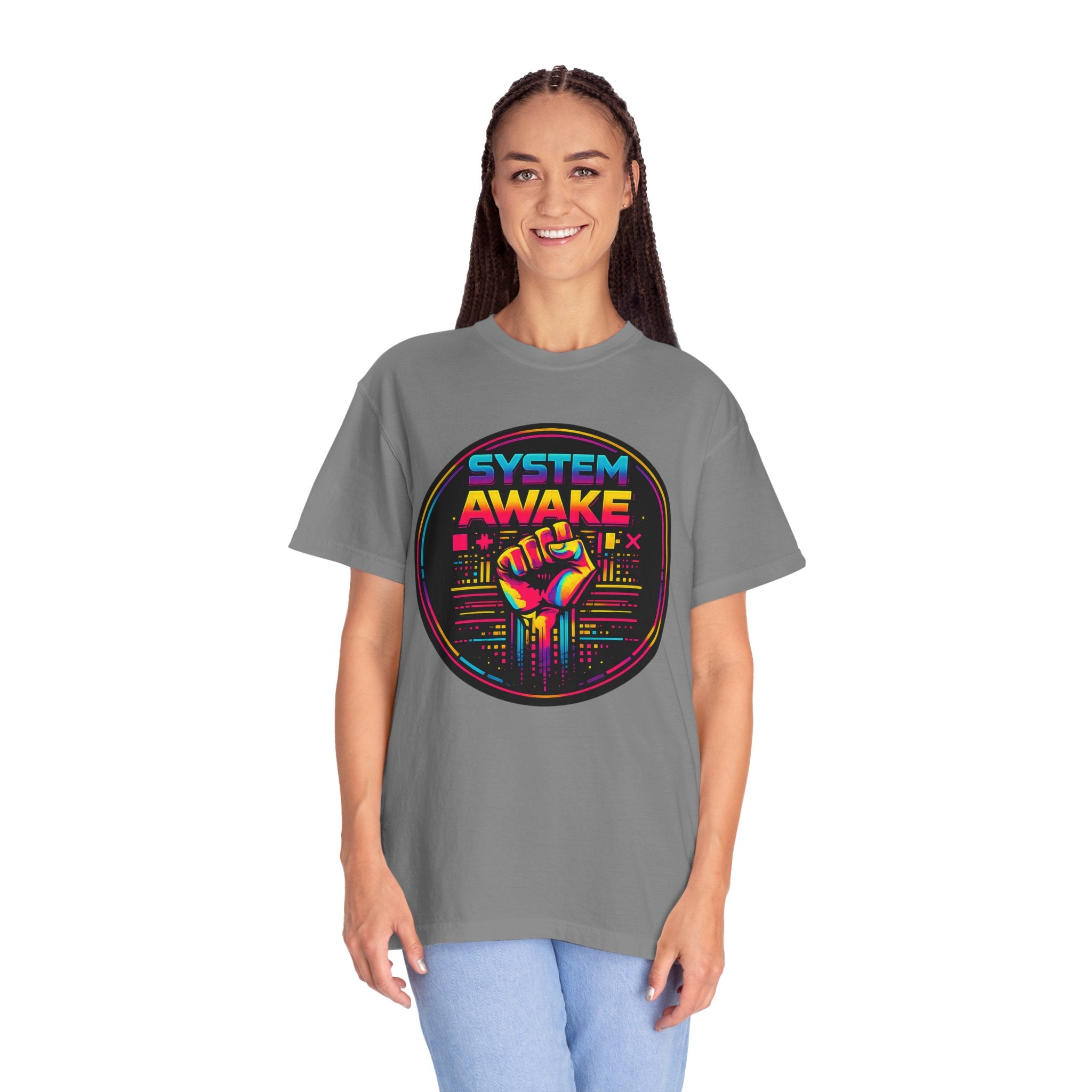 System Awake Retro Fist T-Shirt