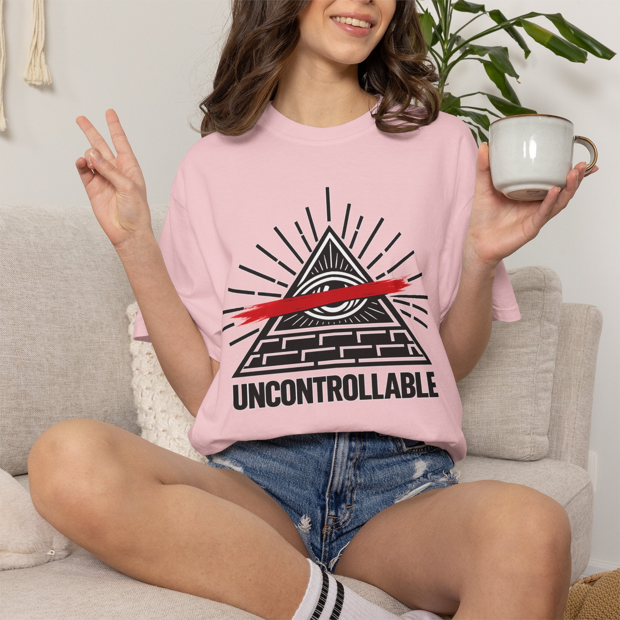 Uncontrollable Pyramid Graphic T-Shirt
